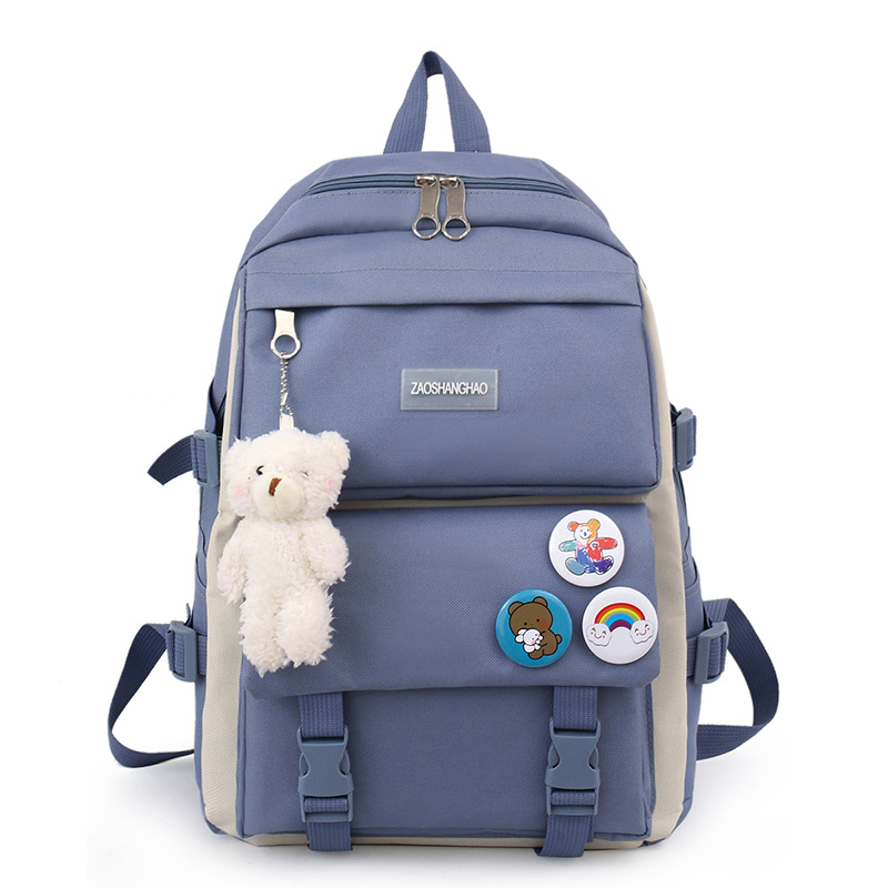 Schoolbag Female Junior High School Students Lightweight Primary School Students Small Fresh Cute Girl Grade Three to Five and Six Large Capacity Backpack