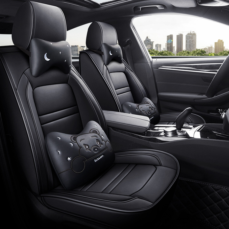 2020 new car seat cushion all-inclusive full leather/leather Ice Silk cartoon four seasons available Taobao Tmall and other generation hair