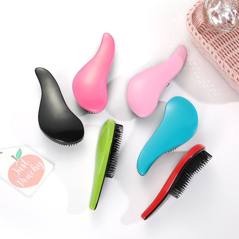 Factory direct hairdressing massage comb solid color fashion comb hairdressing comb scalp stretch massage comb a variety of hair combs