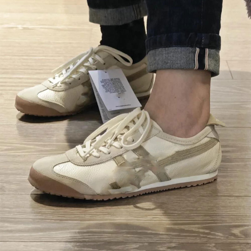 Putian Top Leather Onizuka Tiger Leather Men's and Women's Shoes Casual Summer Sneakers Couple's Sports Shoes Sneakers Slip-on Canvas