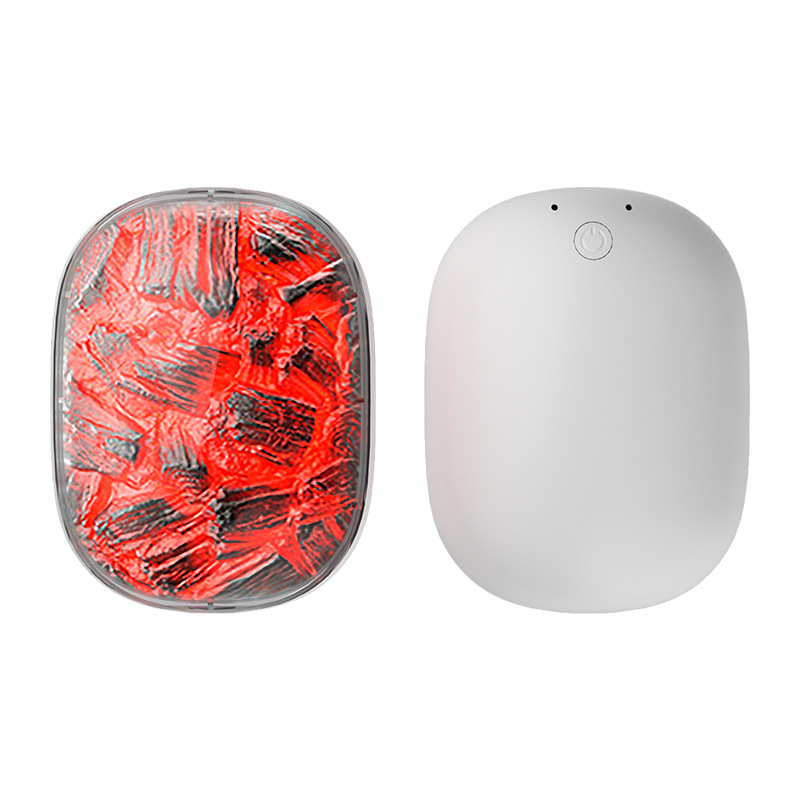 New flame hand warmer charging two-in-one dynamic charcoal fire lamp warm baby winter gift wholesale