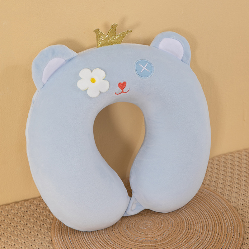 Factory wholesale pillow U-shaped pillow cartoon cervical spine office nap portable travel pillow car pillow neck pillow