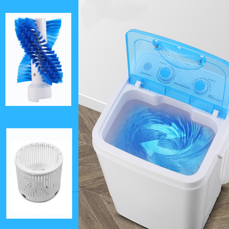 Cross-border large single barrel washing machine household semi-automatic small mini shoe washing machine artifact underwear washing integrated wholesale
