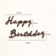 Felt conjoined birthday letter