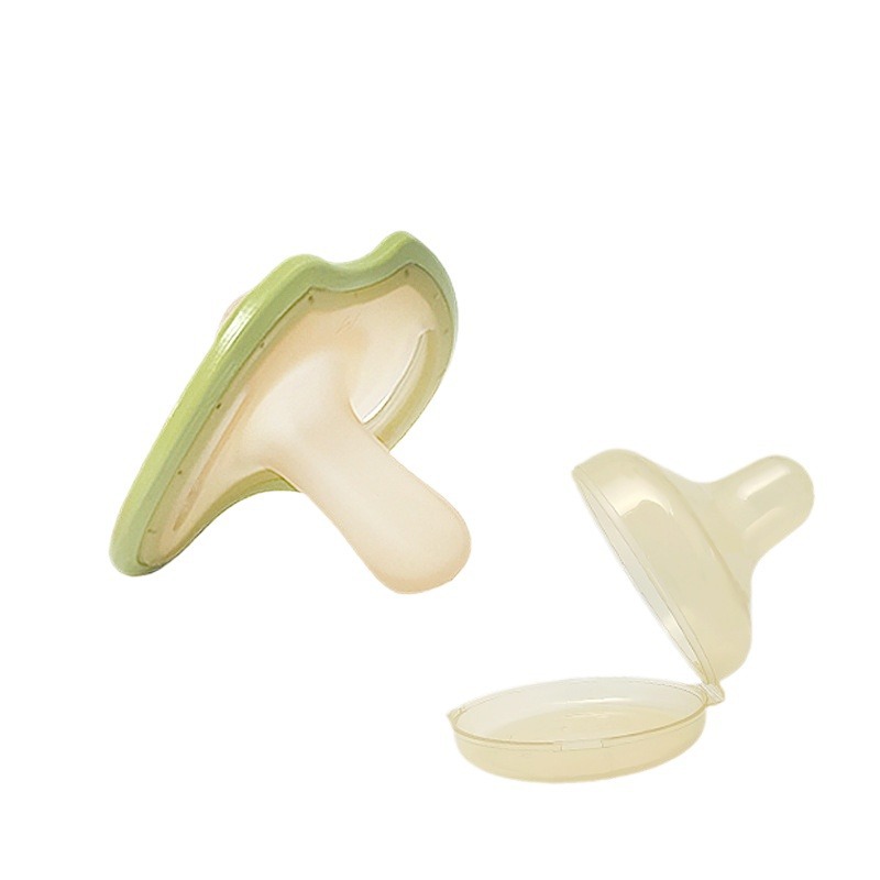 Super soft light flat head pacifier imitation breast milk newborn baby anti-flatulence 0-3-6 months old baby Universal