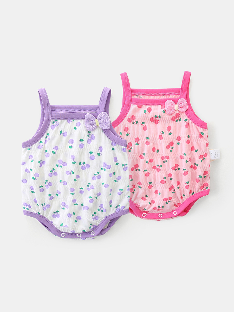 Baby Summer Sleeveless jumpsuit Newborn Summer Clothes Bag Fart Clothes Thin Baby Sling Clothes Children's Clothing 3183