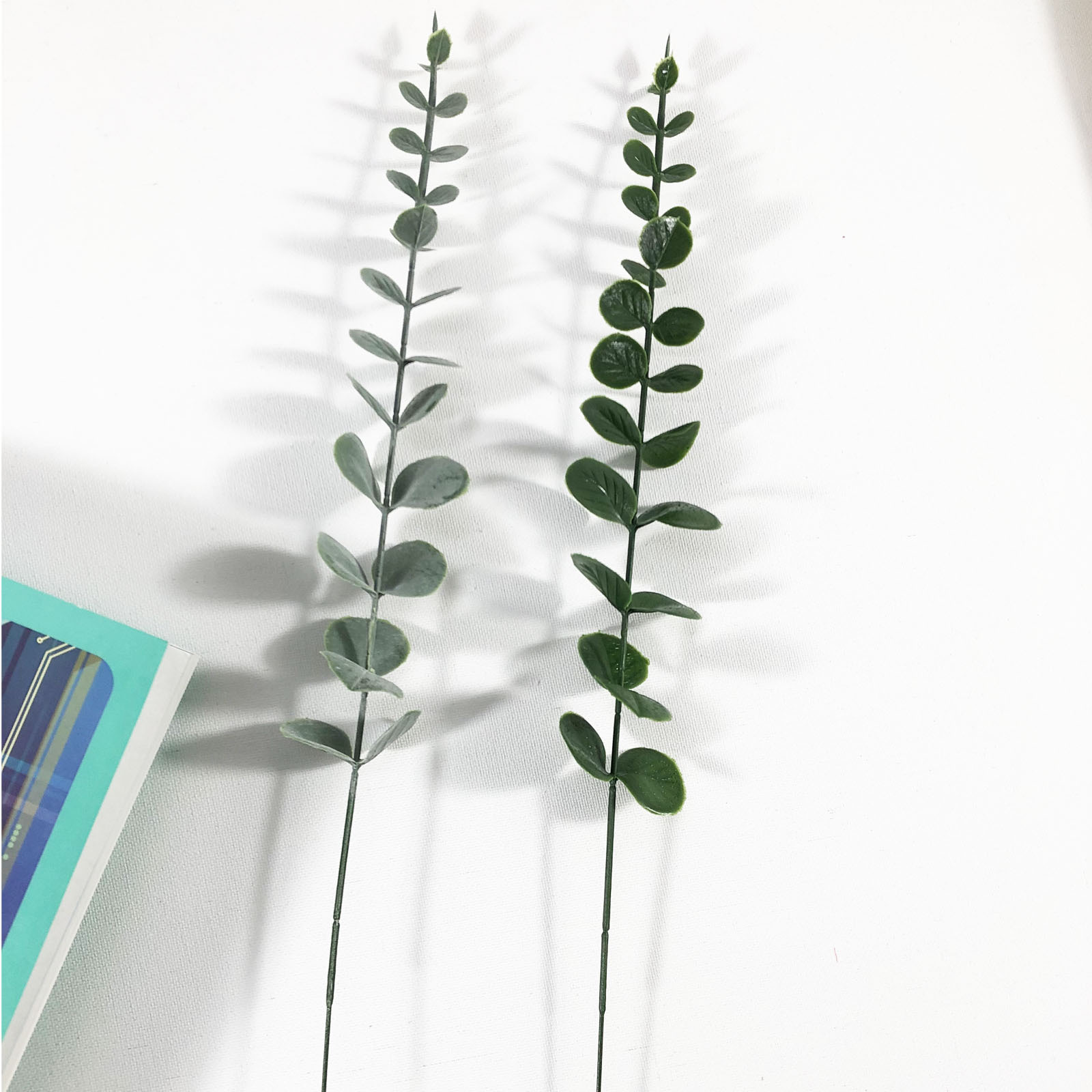 Amazon simulation green plant 38cm single eucalyptus money leaf Nordic wind Gray plant bouquet