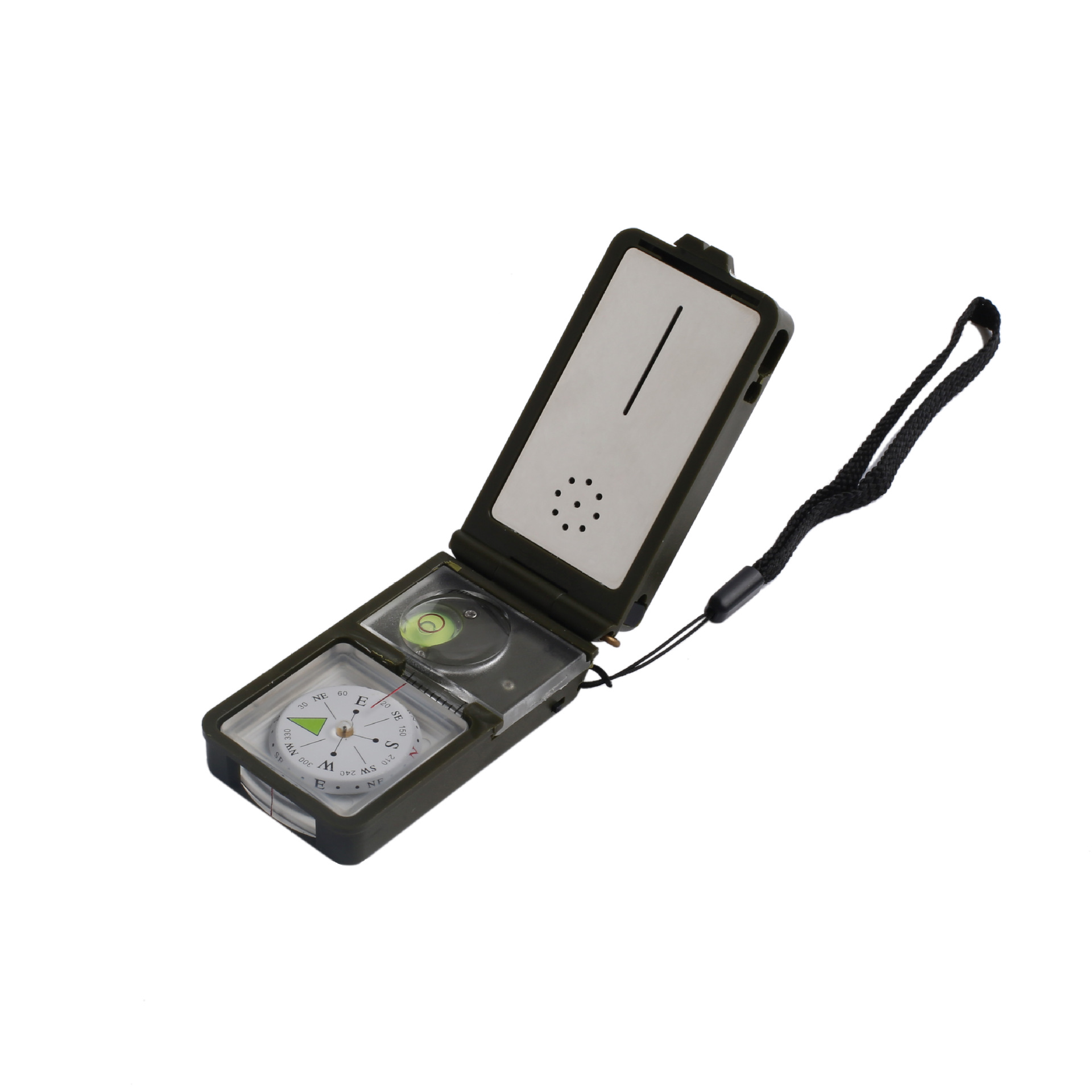 Factory Direct sales T10 multi-function Compass 10-in-1 thermometer hygrometer LED light outdoor north pointer