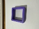 Purple blue; 7*7*2CM does not include the base