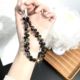 [semi-transparent black] crystal water drop bracelet (comes with transparent clip)