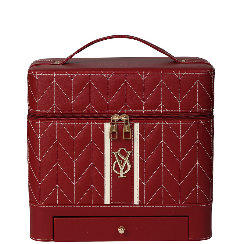 Wholesale 2024 new high sense skin care products multi-functional storage large capacity portable cosmetic case large cosmetic bag