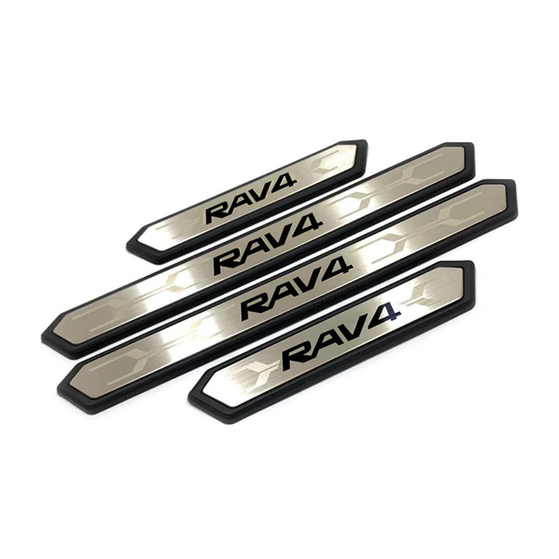 Suitable for 2020 brand new Toyota RAV4 Rongfang threshold bar welcome pedal anti-scratch protection modified decorative stickers
