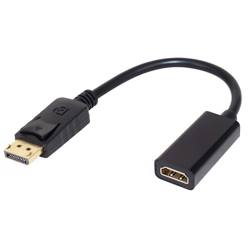 Dp to hdmi cable female small shell HD 4k/1080p adapter projector converter large dp to hdmi