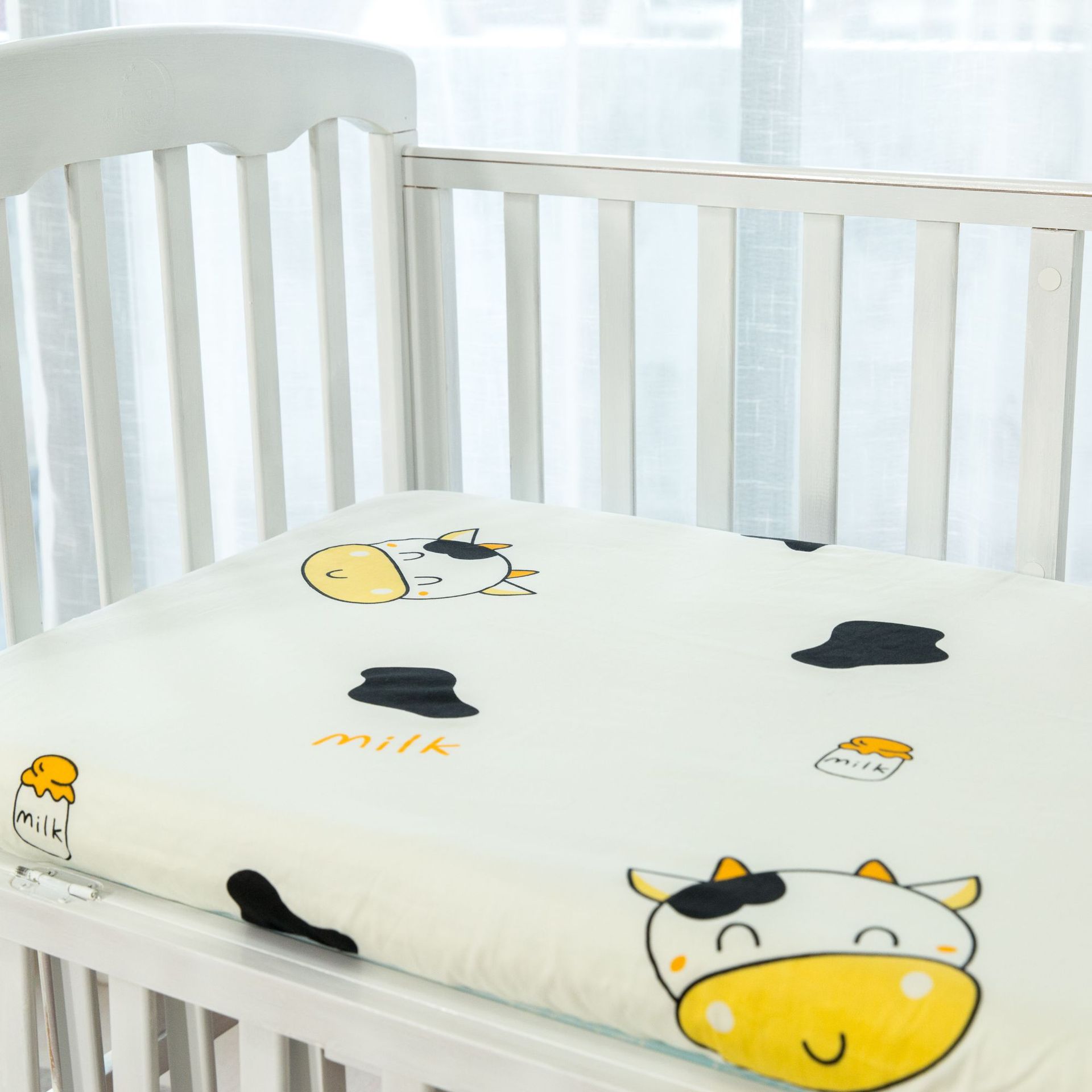 Cotton children's bed hat baby bed sheet cotton ins baby bed cover infant stitching mattress cover foreign trade wholesale