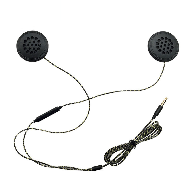 3.5mm wire-controlled motorcycle helmet headset high fidelity music call headset aux helmet headset thin handset