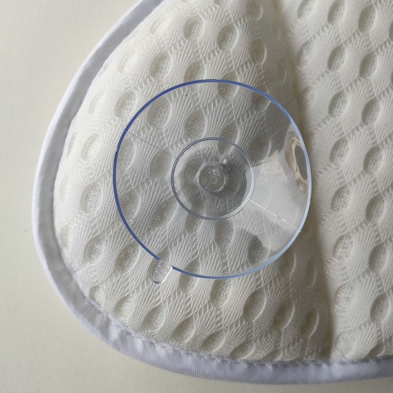Factory spot washable butterfly Bath Pillow Head hotel bathroom suction cup pillow mesh Bath SPA pillow