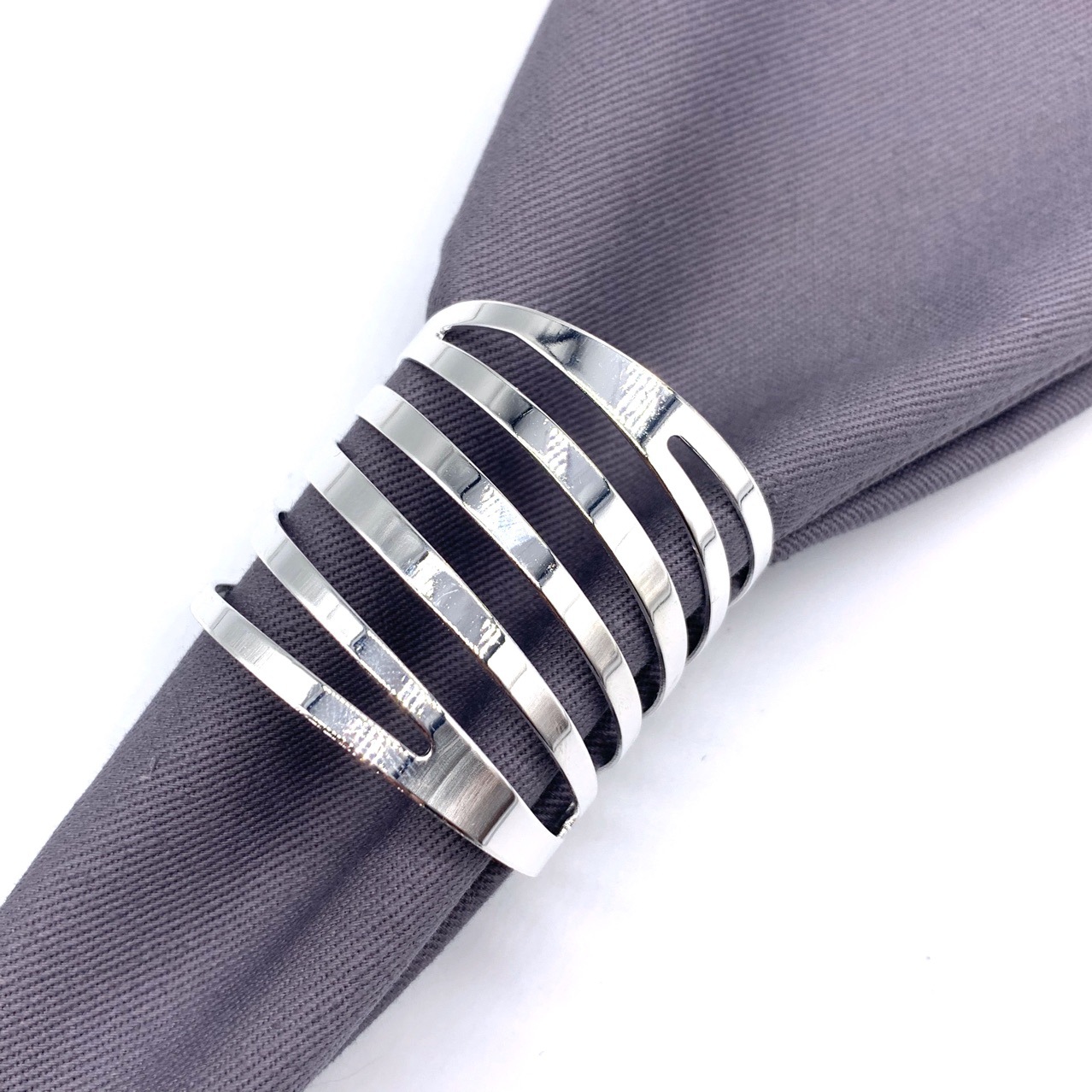 Nordic Style Napkin Buckle Metal Alloy Chinese Style Buckle Napkin Ring Mouth Towel Ring Hotel European Style High-end Napkin Ring