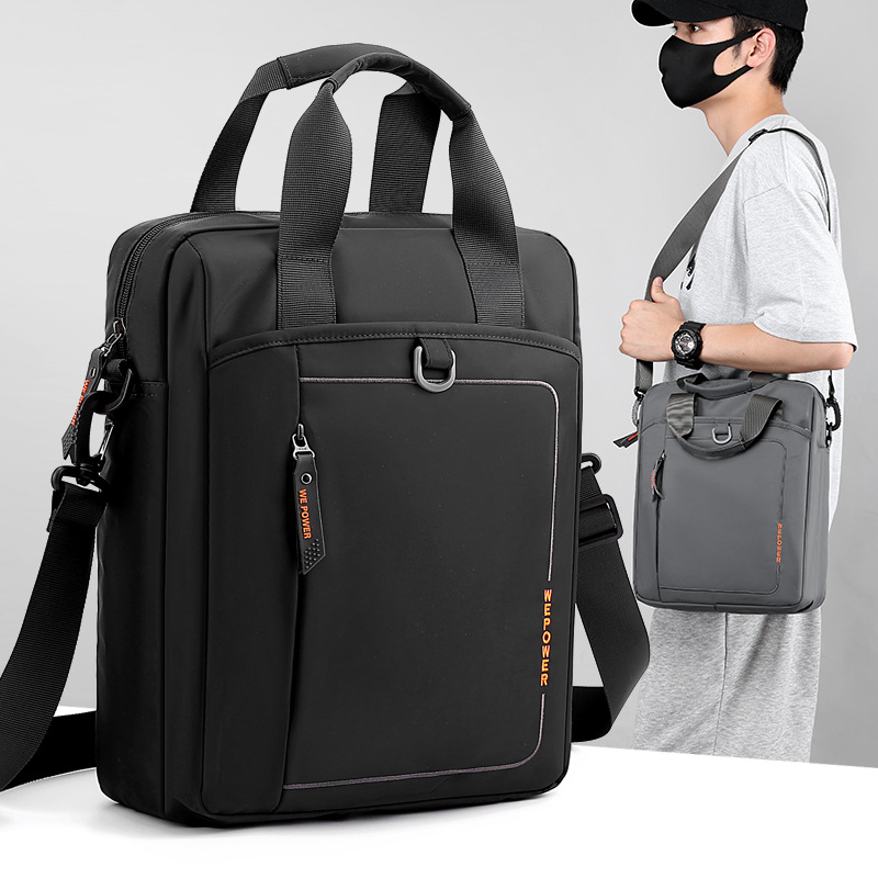 Cross-border New Men's Shoulder Bag Casual Business Portable Men's Bag Fashionable Simple Men's Crossbody Bag Official Document Computer Bag