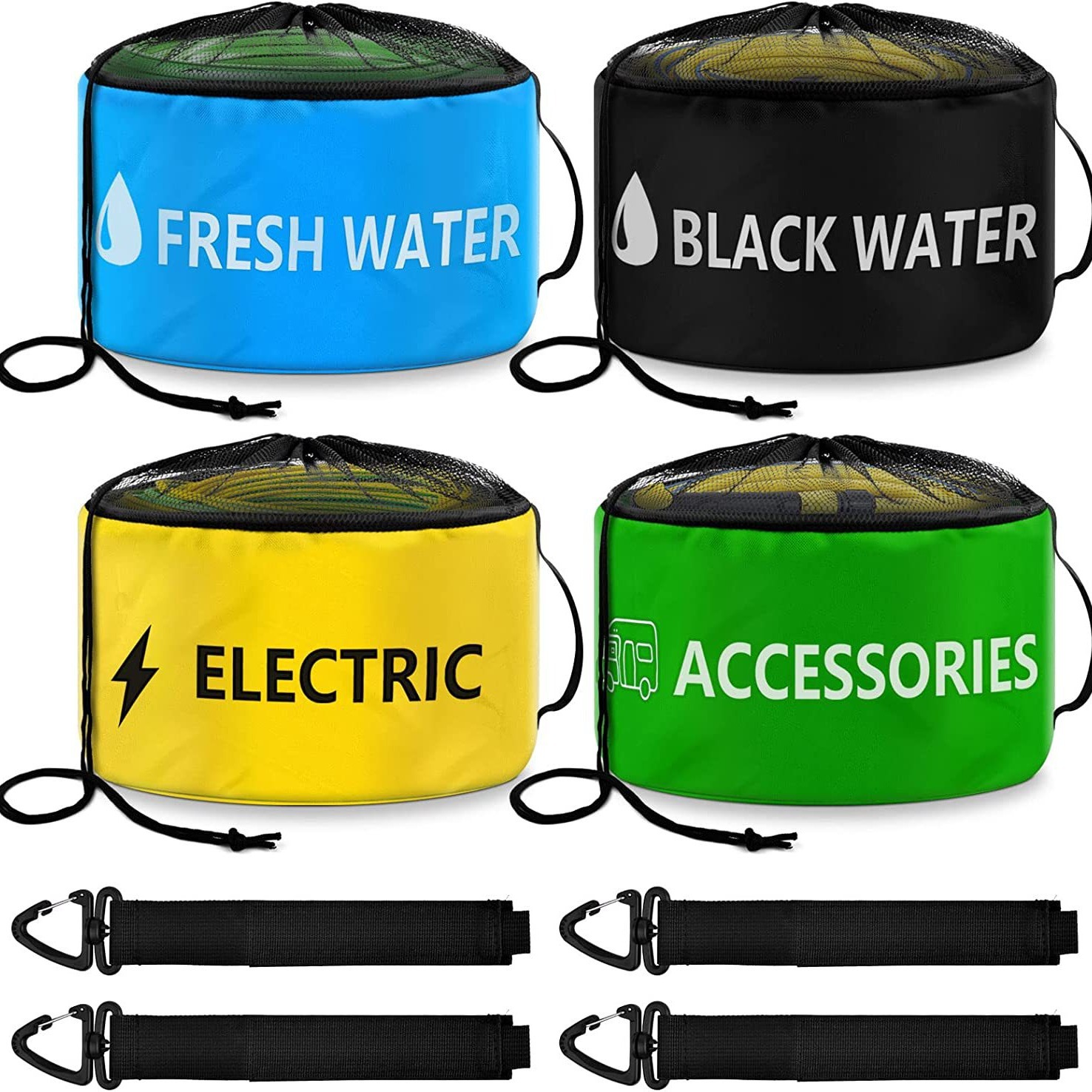 Cross-border Outdoor RV waterproof hose storage wire sundries dustproof storage bag