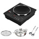 3500W Touch Screen Black Concave [Send Soup Pot and Spoon]]