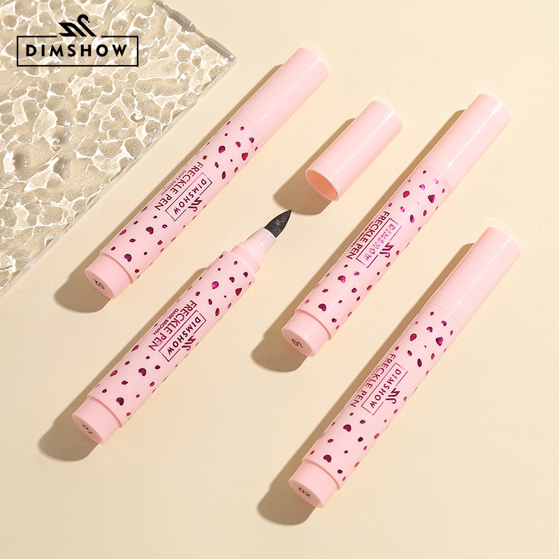 DIMSHOW cross-border explosions natural simulation waterproof sweat-proof freckle pen color does not take off makeup is not easy to fade Europe and the United States