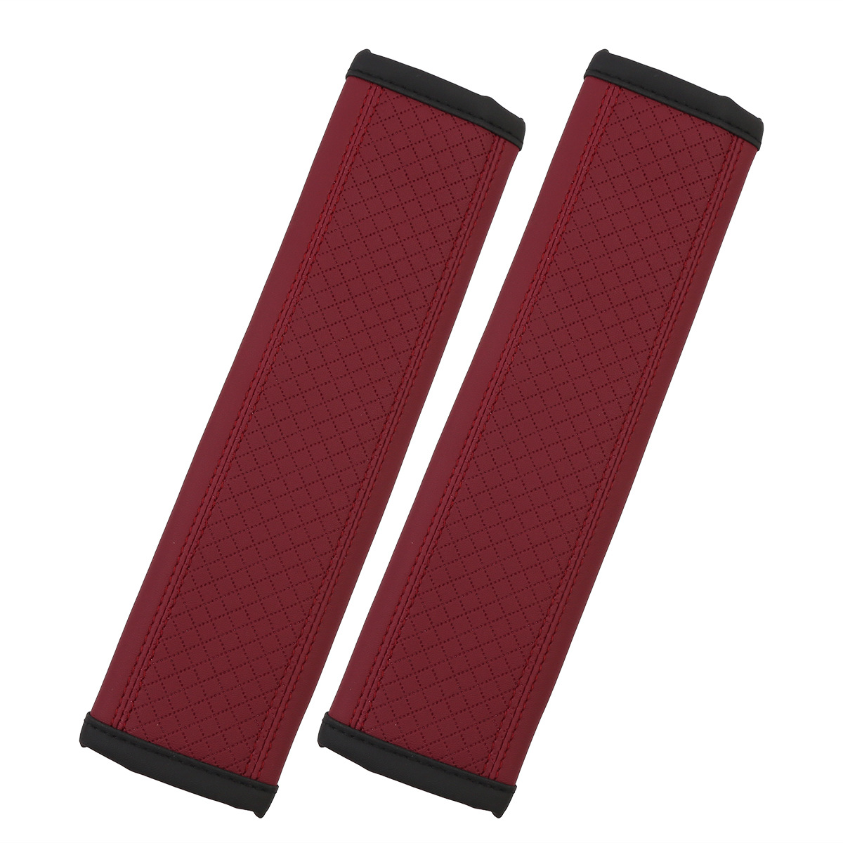 Hot Selling soft and comfortable leather embossed sports car seat belt shoulder protective cover seat belt protective cover