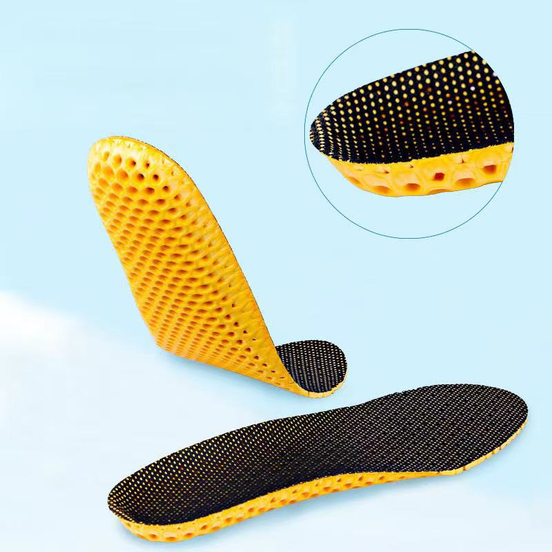 Insole Air Cushion Insole Sports Insole Shock Absorption High Elastic Shock Absorption Men's Breathable Sweat Absorbing Thickened Military Training Men's and Women's Insoles
