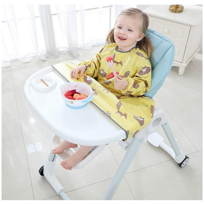 Children's One-piece Dining Chair Cover Baby Self-feeding Dirty-proof Children's Retro-wearing Cover Bib Dirty-proof