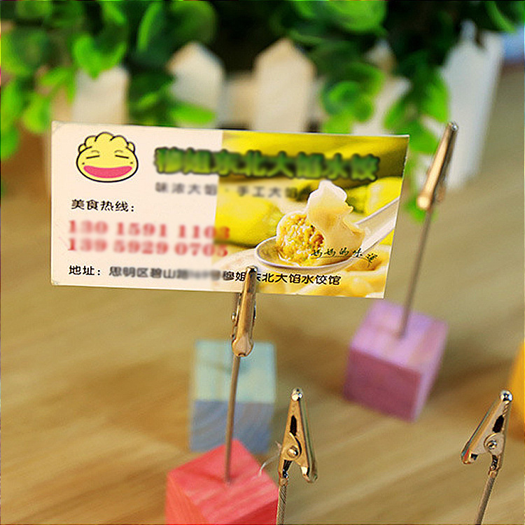DIY color log message holder creative desktop pendulum message holder note holder photo holder 12 options fish clip