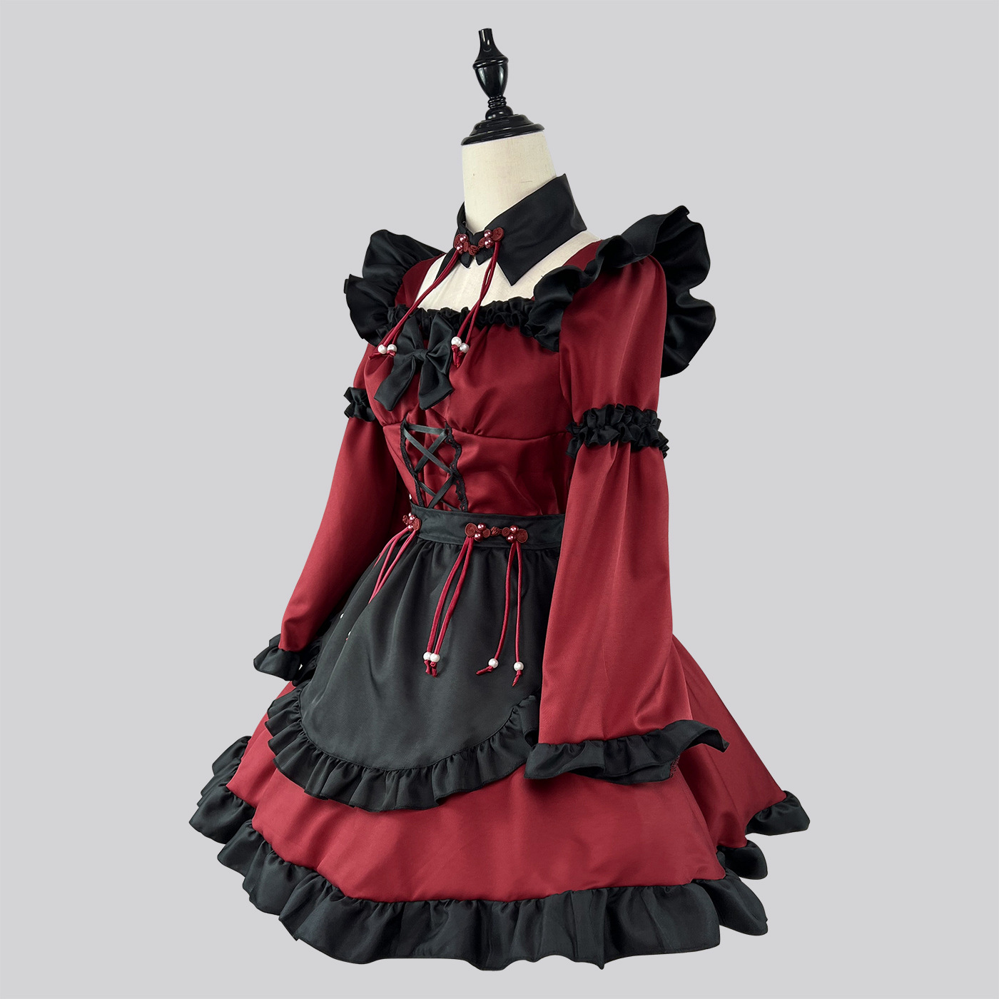 New Original ~ Chinese style gothic little devil Lolita maid costume dress anime COS costume performance