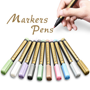 STA STA 8151 color metal marker paint pen marker DIY album Black Cardboard Art marker