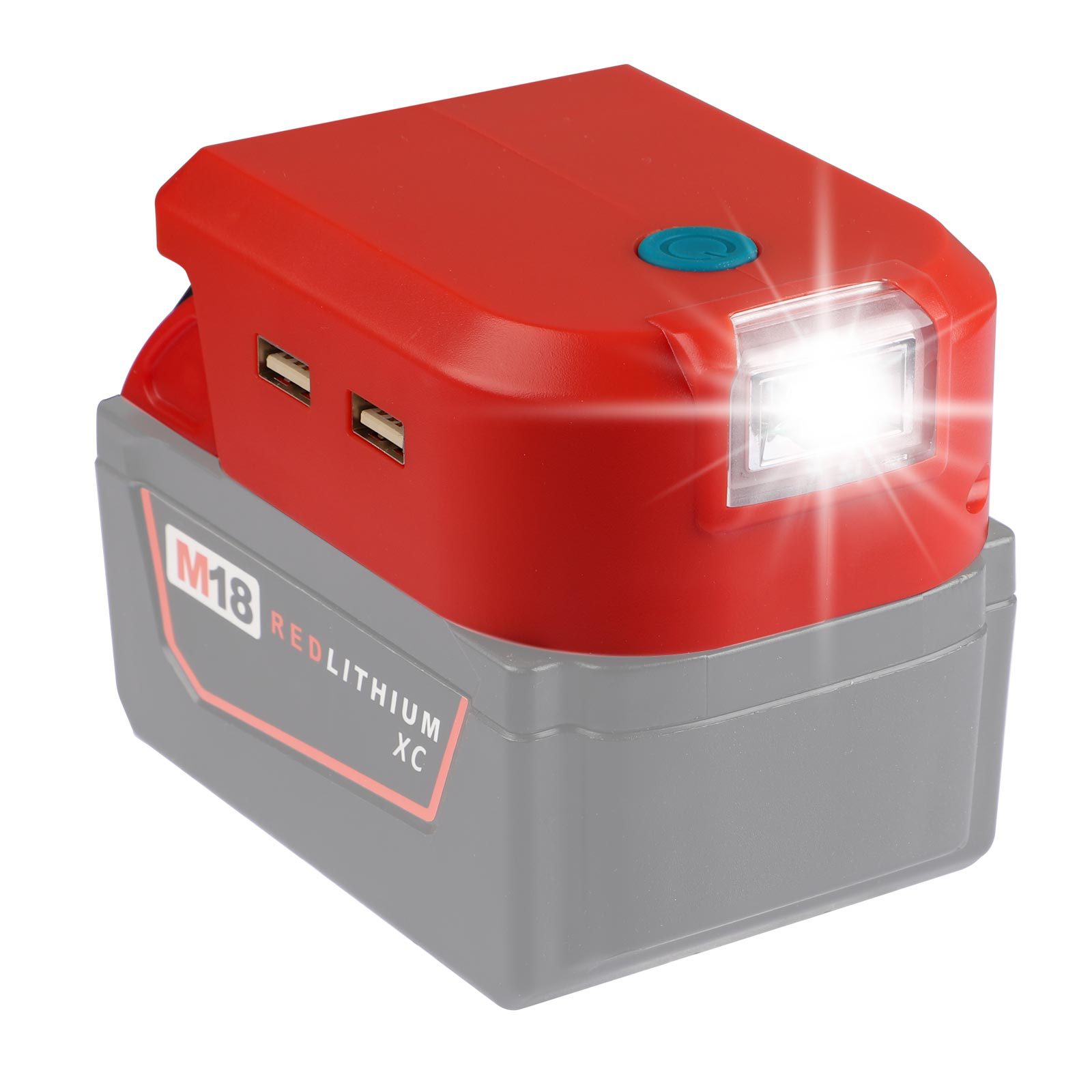For Makita Dewei Miwachi Bosch Bader 14.4-20v lithium battery USB1 TYPE-C * 1 mobile lamp