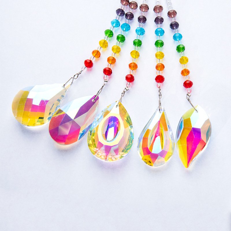 Amazon AliExpress New K9 crystal chain decorative window gift chain Sun rainbow catcher cross-border exclusive