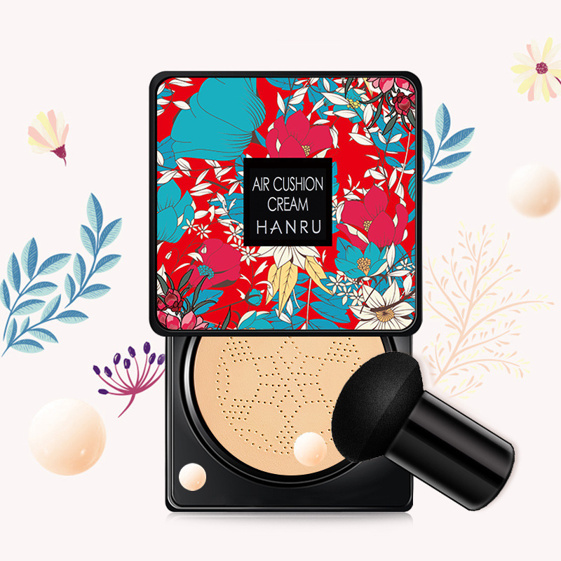 New Hanru Mushroom Air Cushion Plant Nourishing BB Cream Concealer Moisturizing Strong Foundation Liquid Plain cc Cream Naked Makeup