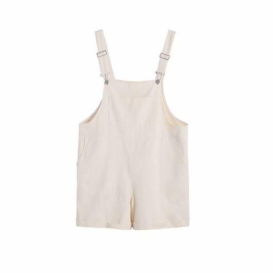 Age-reducing suspenders women's 2022 new solid color design sense of small suspenders shorts women's spring and summer tide a generation of hair