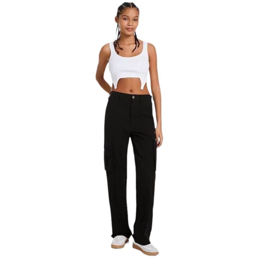 2023 Cross-border Summer New Arrival Casual All-match Army Green Cockwork Pants Hot Girls High Waist Slimming Pants Women's Fashion