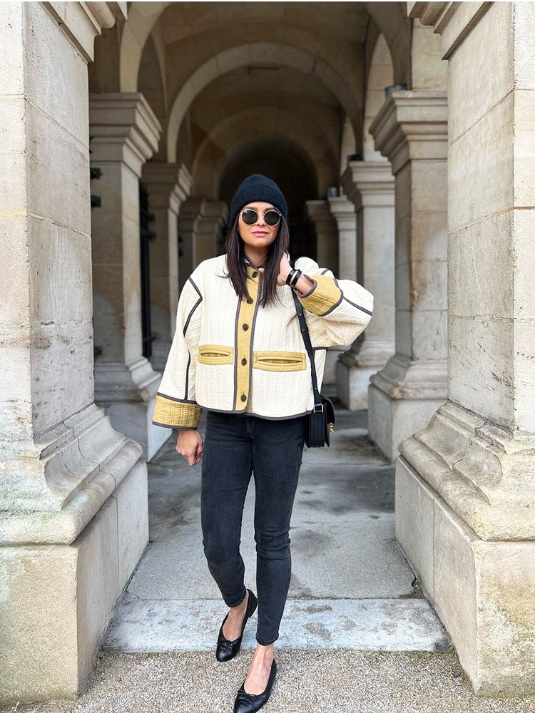 2023 autumn and winter new cross-border hot Amazon AliExpress fashion contrast color women's cotton coat HY056