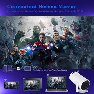 HY300 Projector Cross-border Popular Home Office Portable Android System Private Model Factory Direct Sales Hot Push Model