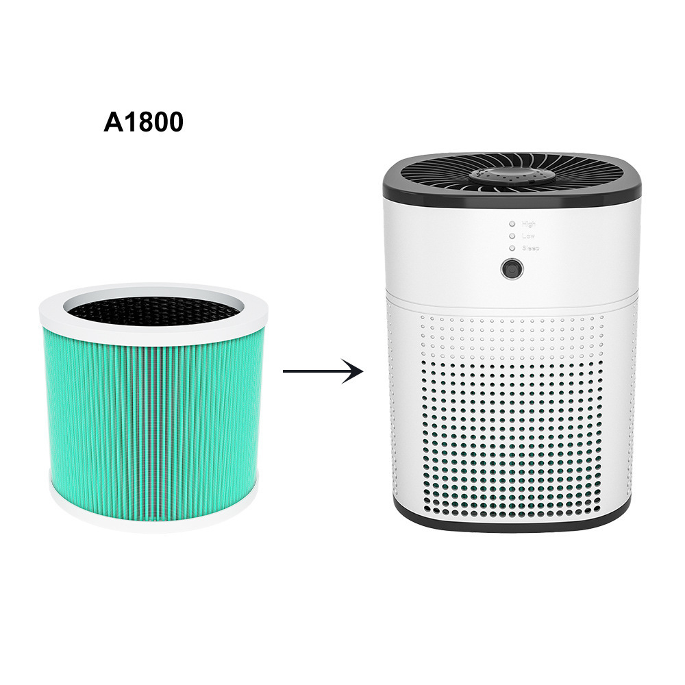 HY1800 air purifier adapted filter element formaldehyde removal PM2.5 activated carbon HEPA filter net