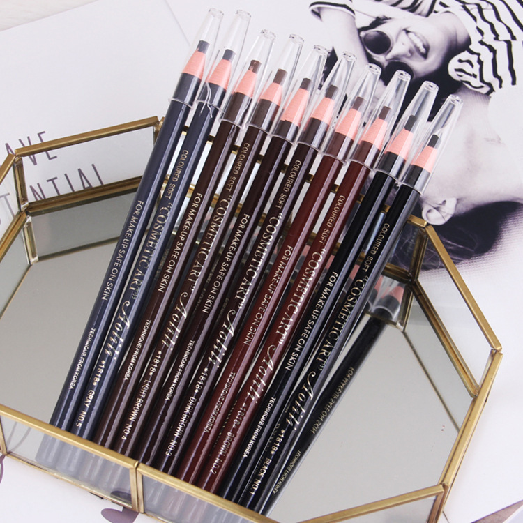 Makeup artist special 1818 waterproof pull pen factory pull eyebrow pencil tear hard core wild eyebrow non-blooming genuine goods