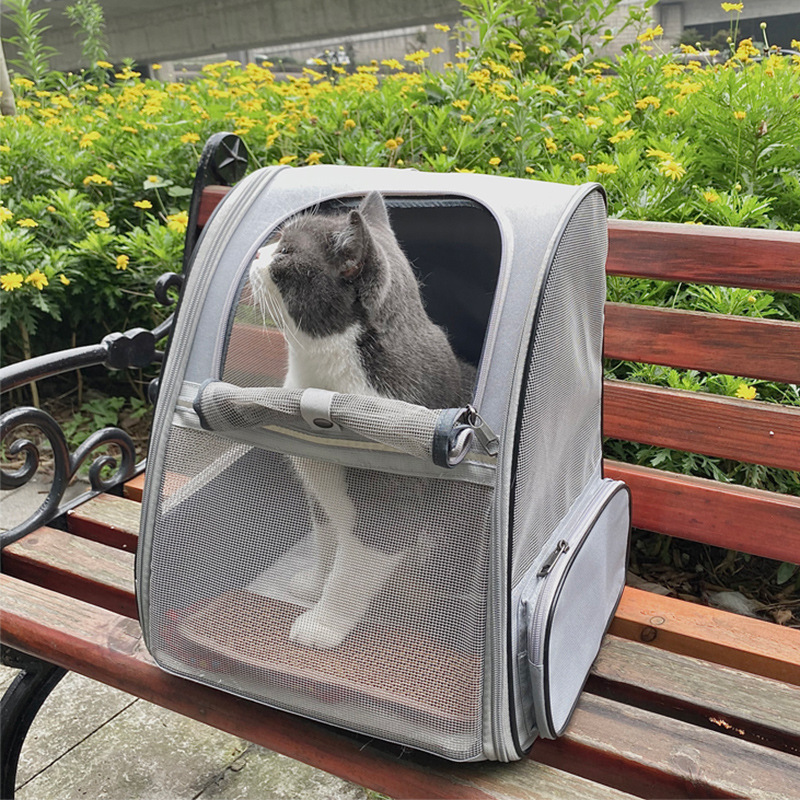 スポット新型猫リュックサック携帯用通気性のある肩のペットの外にバッグを入れるファッション折りたたみ式猫バッグ大容量卸売り|undefined