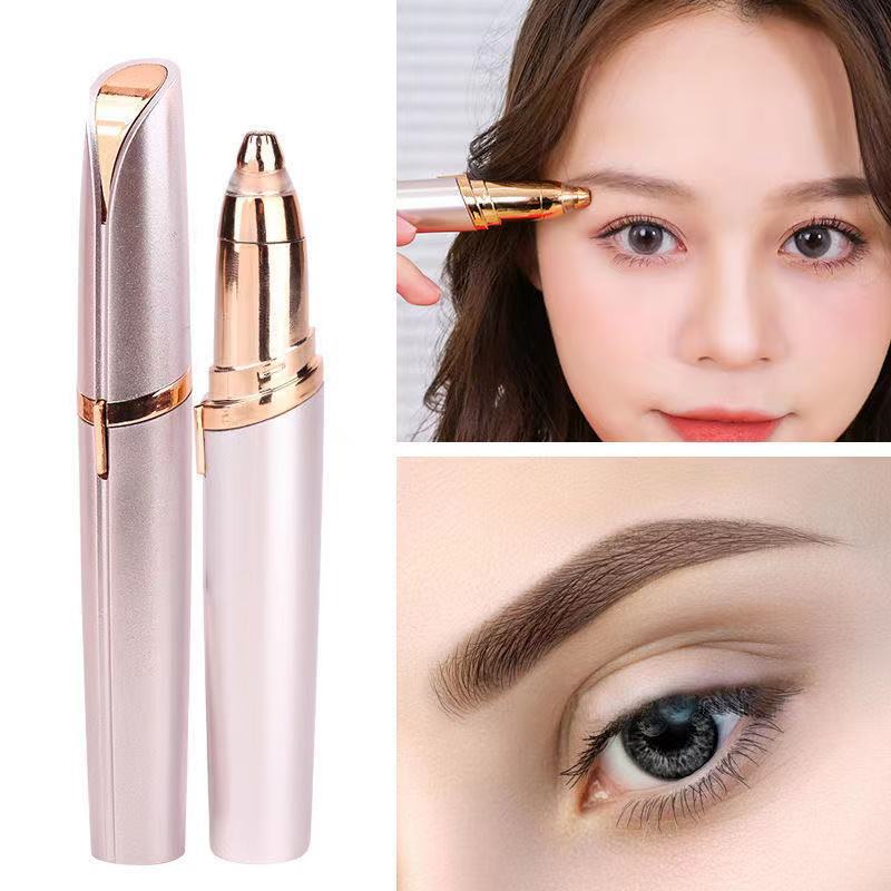 Cross-border USB rechargeable electric eyebrow trimmer lipstick eyebrow trimmer women's electric eyebrow scraper nose hair building artifact