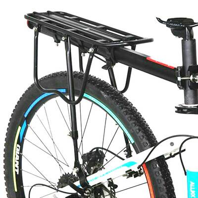 Mountain bike rear hanger bicycle rear shelf aluminum alloy hanger quick release cargo tail rack rear seat can carry people aluminum hanger