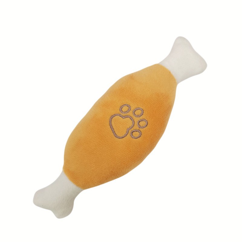 Factory Direct supply bite-resistant sounding chicken leg pet toy dog plush sounding toy interactive training pet supplies