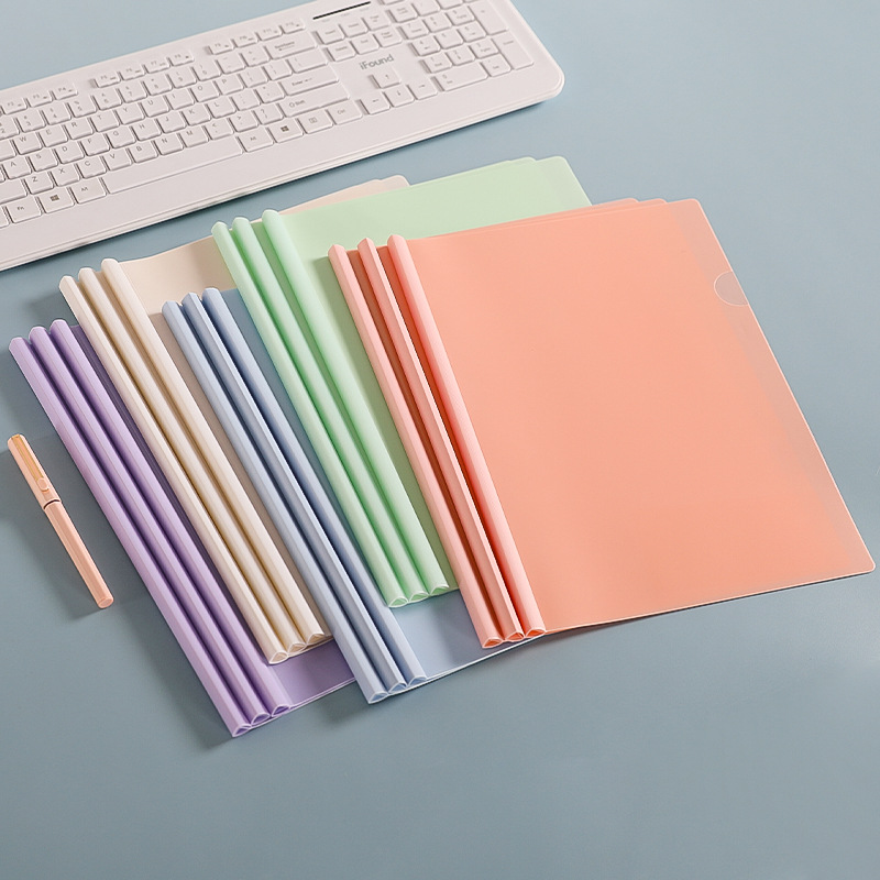 Factory Direct supply A4 pull rod folder transparent a4 pull rod clip set pull rod clip exam volume storage folder