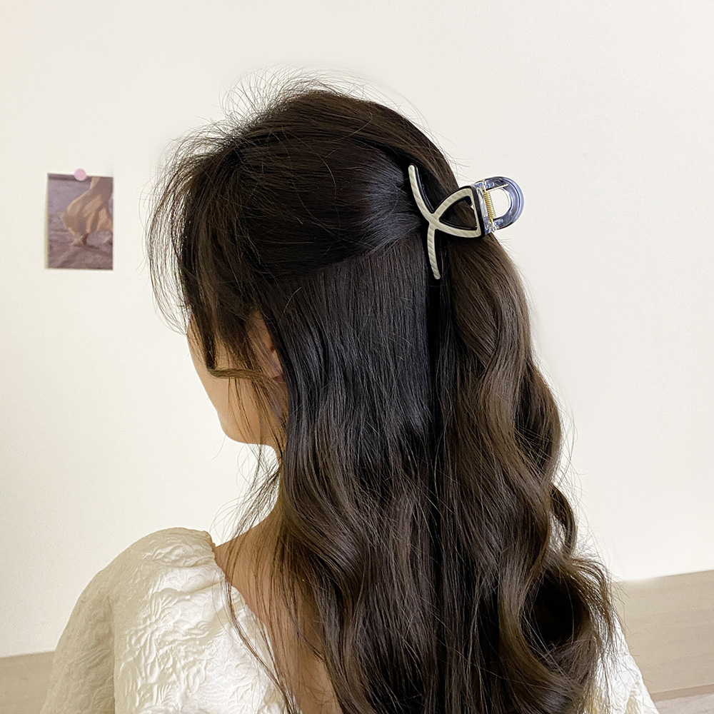 Corea del Sud clip a strisce forcina per capelli per bambini semplici accessori per capelli di alta qualità semi-cravatta forcina di piccole dimensioni commercio estero vendita calda_voghion.com