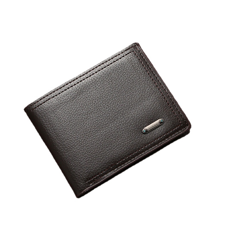 Men's Wallet Short Korean Style Large Capacity Business Youth Multi-function Wallet Ultra-thin New Wholesale Card Bag Soft Leather