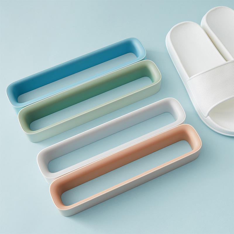 Bathroom Slipper rack wall-mounted punch-free toilet wall toilet shoes draining rack factory sales Wholesale