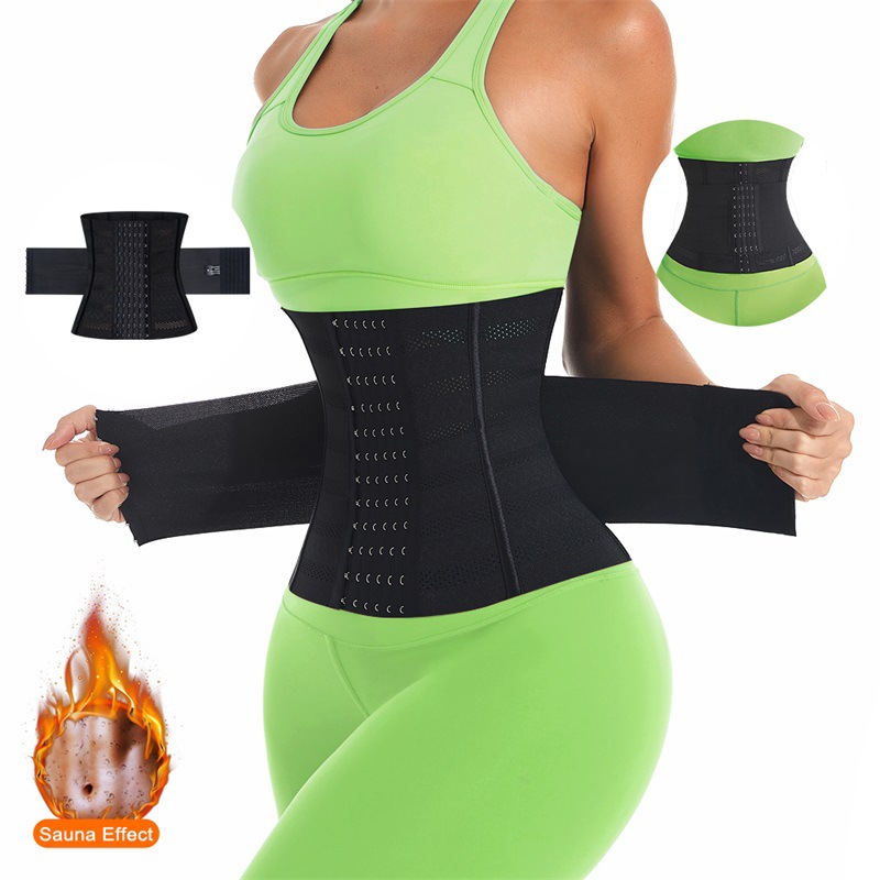 Cross-border High-elastic Belly Belt for Men and Women Sports Fitness Belly Shaping Postpartum Body Beauty Mesh Breathable Belt for Women