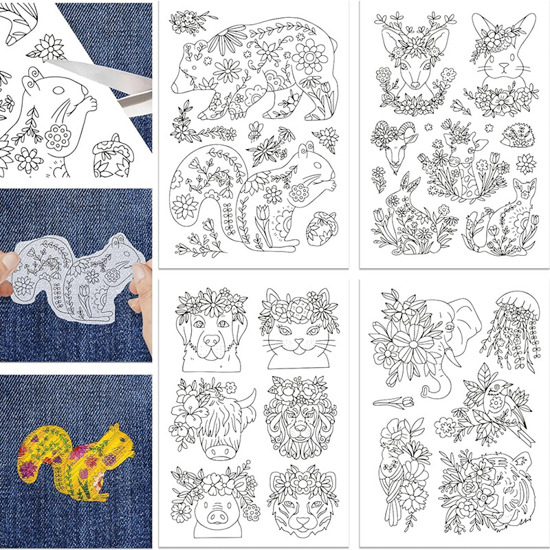 Cross-border hot bohemian pattern water-soluble embroidery stabilizer creative DIY handmade embroidery stabilizer
